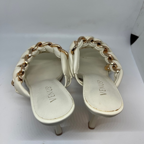 Venus Women's Cream and Gold Sandals size 8.5 - Picture 15 of 16